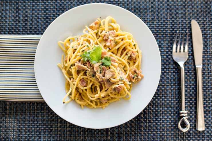 pasta tonno menta e limone